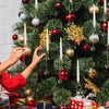 LED Tree Candles with Crystal Ball – Warm, Realistic Holiday Glow