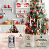 LED Tree Candles with Crystal Ball – Warm, Realistic Holiday Glow