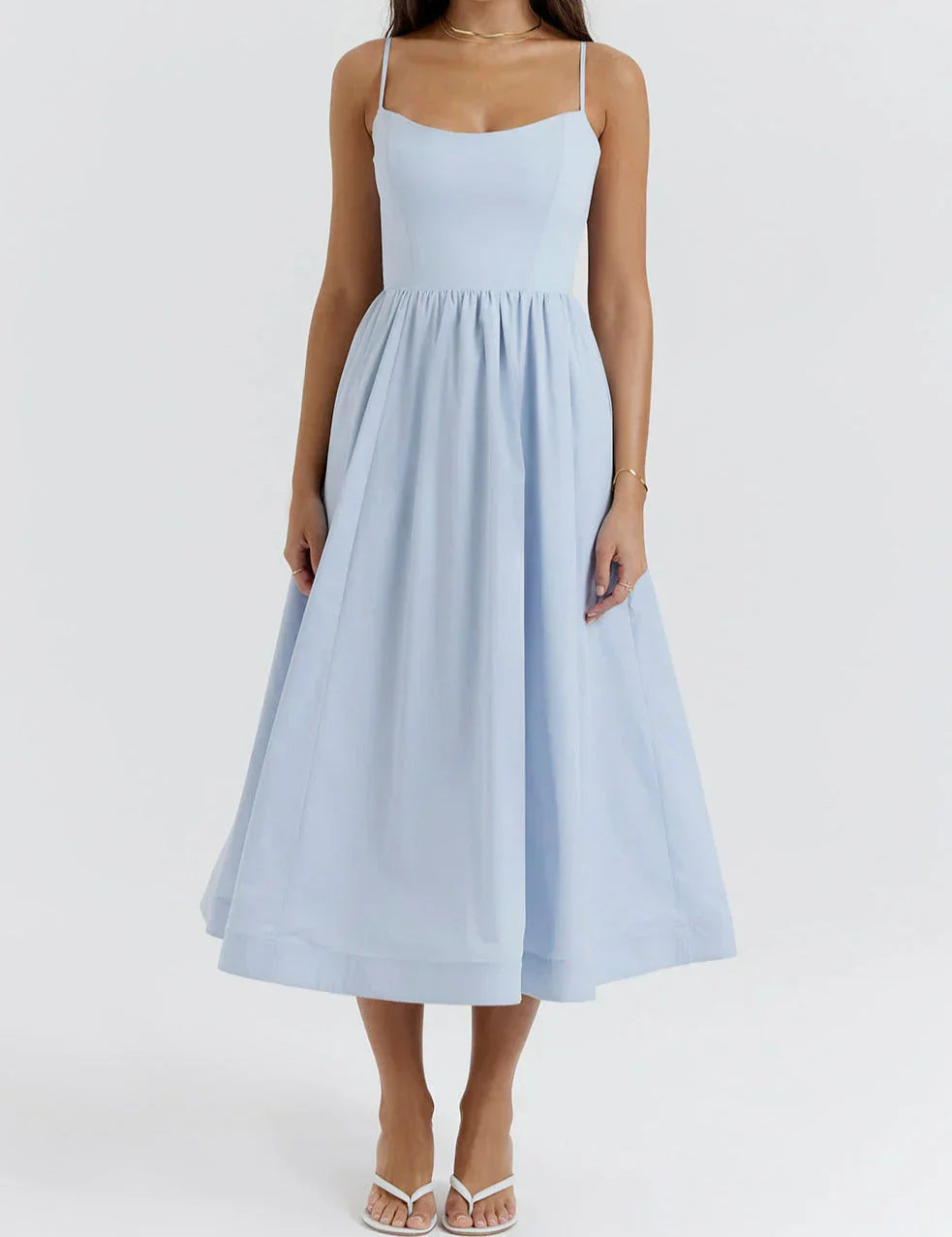 Abilene – Elegant midi dress made of linen