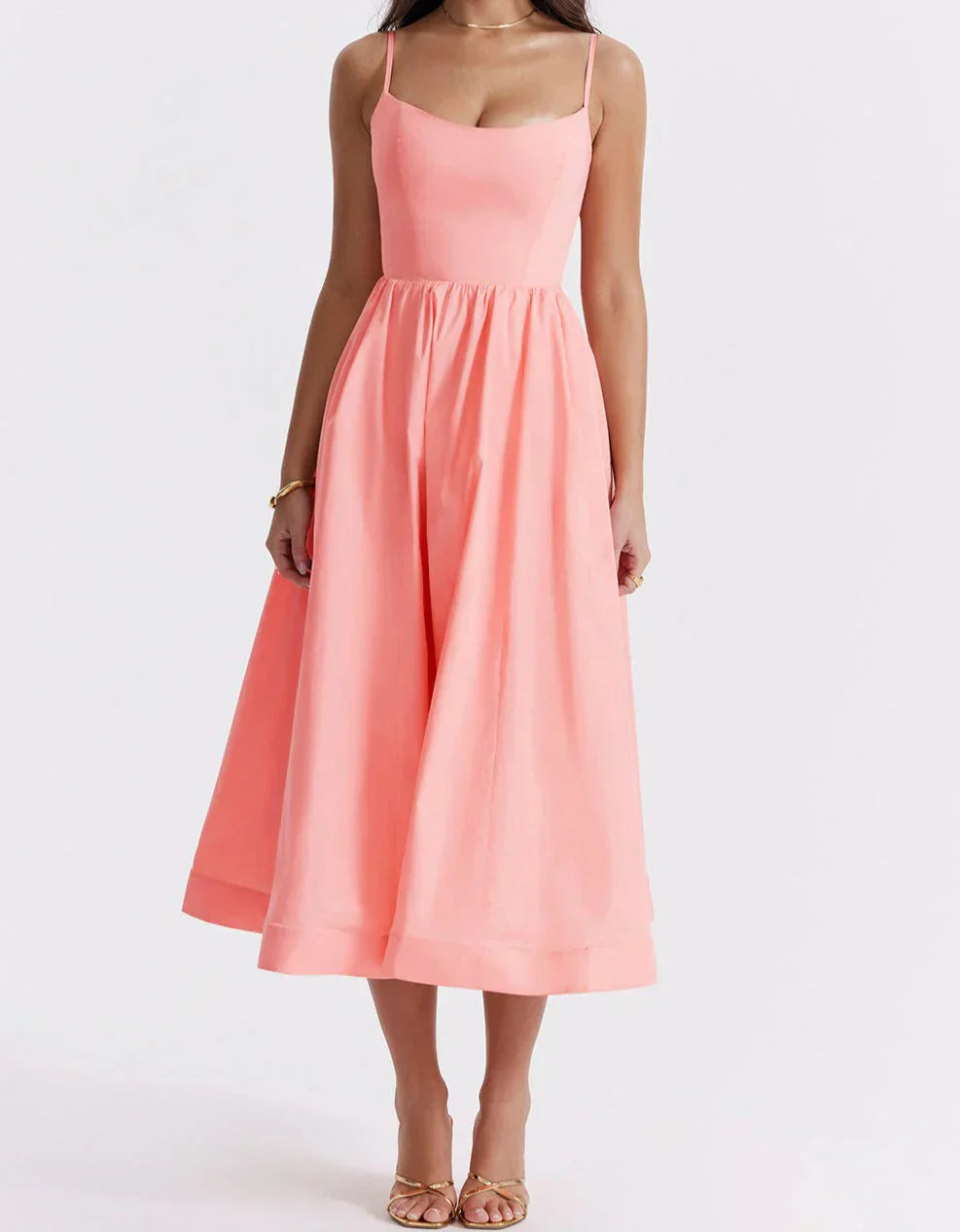 Abilene – Elegant midi dress made of linen