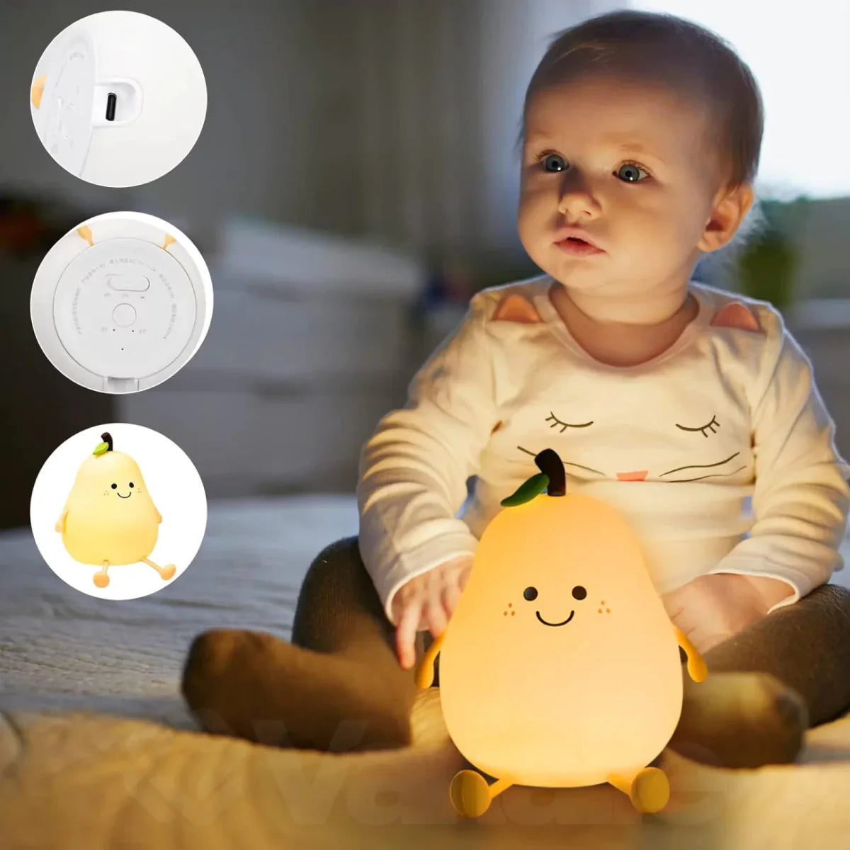 My Lumi Pear | Rechargeable Silicone LED Lamp