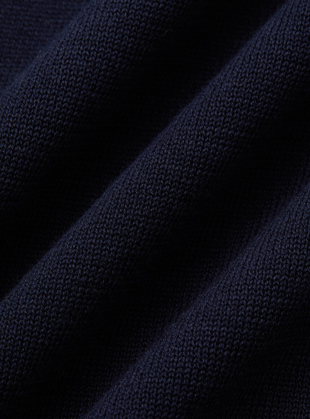 Buttonless Polo Shirt - Navy Blue