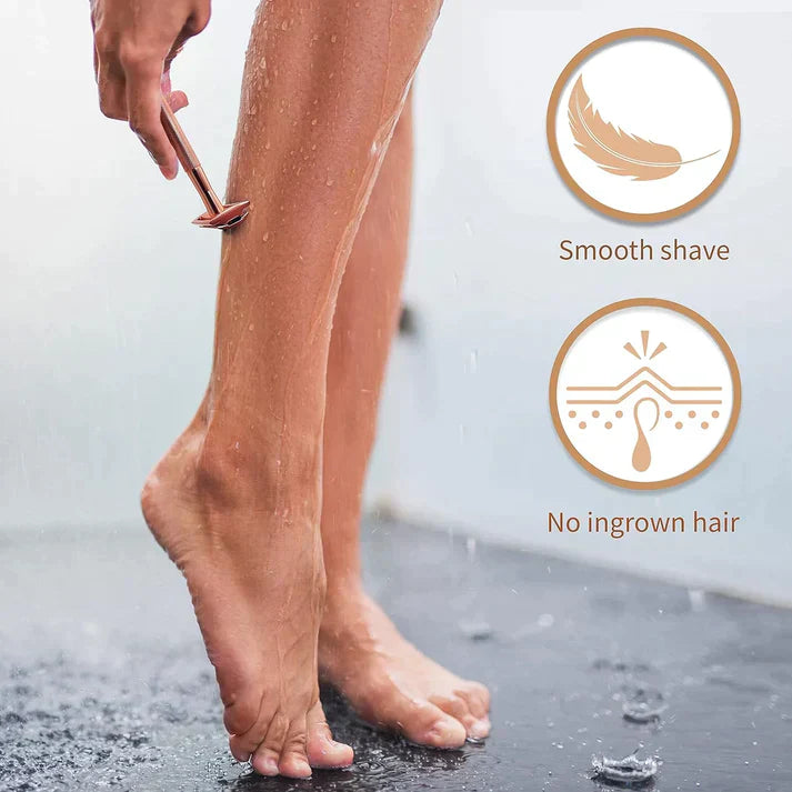 SmoothShave™ Safety Razor + 10 Free Premium Blades