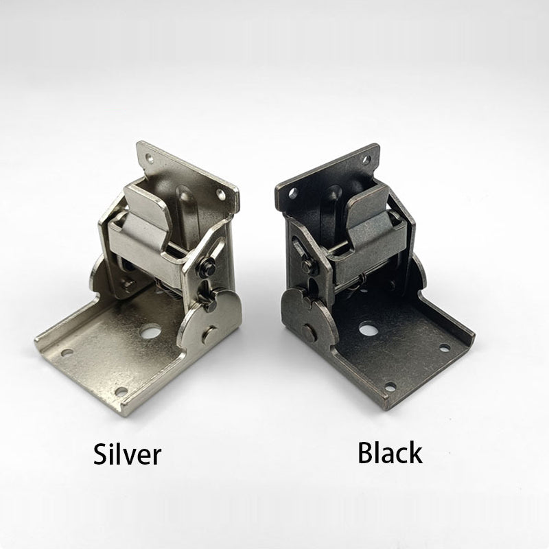 90-Degree Self-Locking Foldable Furniture Fittings made of Steel (x2)